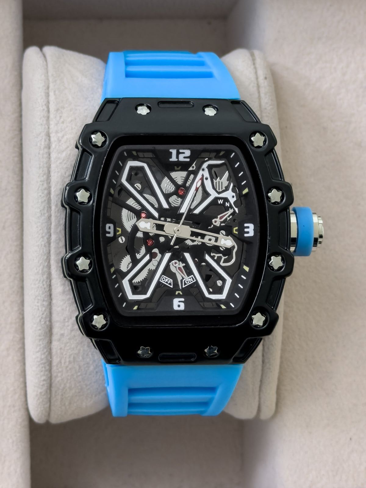 Reloj Kimsoun Stealth Skeleton - Azul Cobalto | 24K Relojes