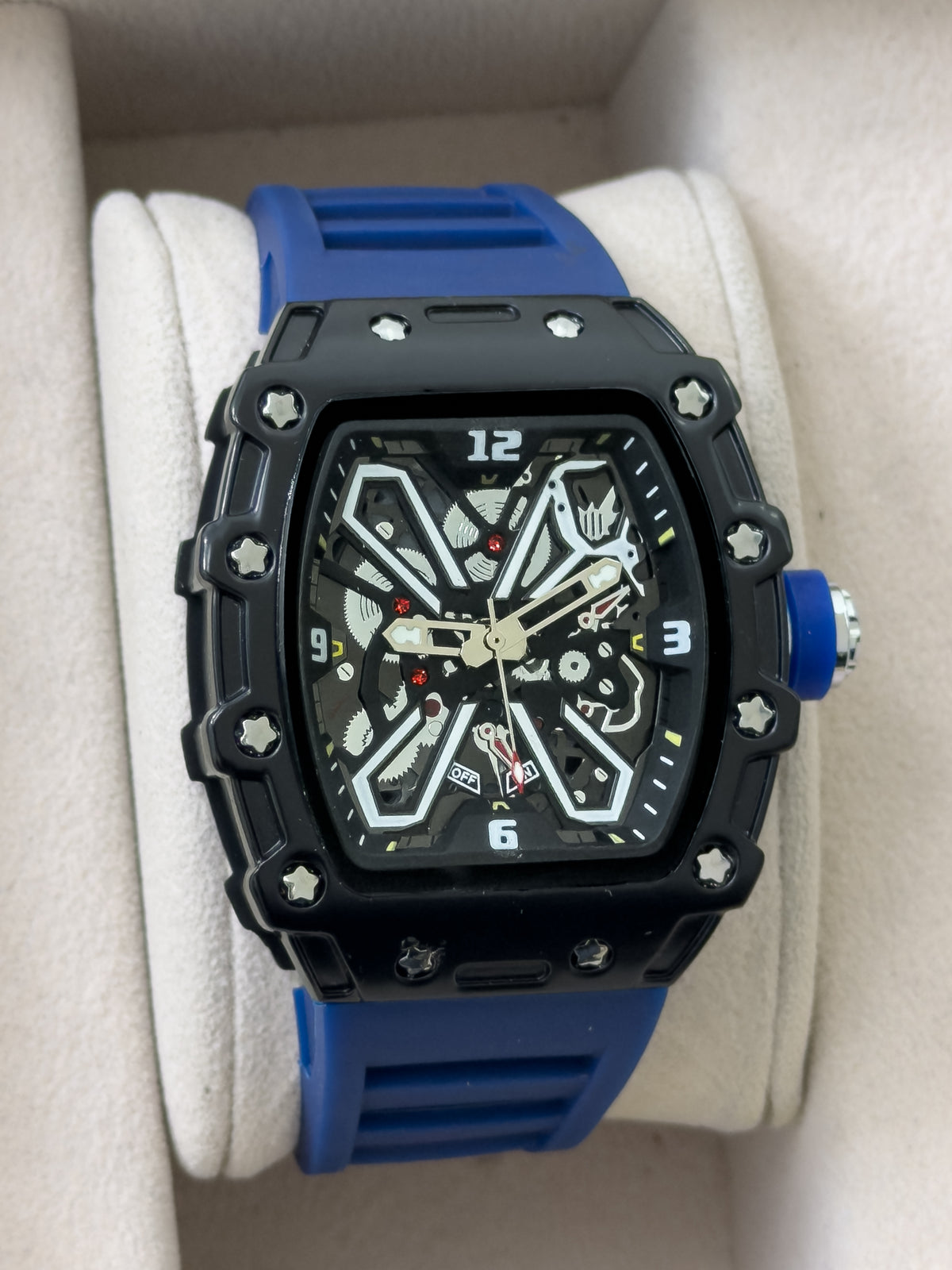 Reloj Kimsoun Stealth Skeleton - Azul Eléctrico | 24K Relojes