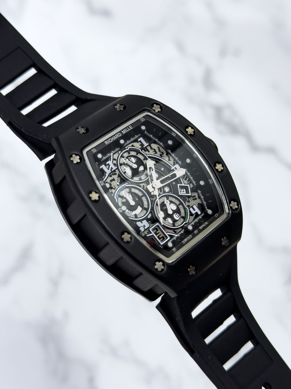 RELOJ SKELETON RACING - NEGRO | 24K Relojes