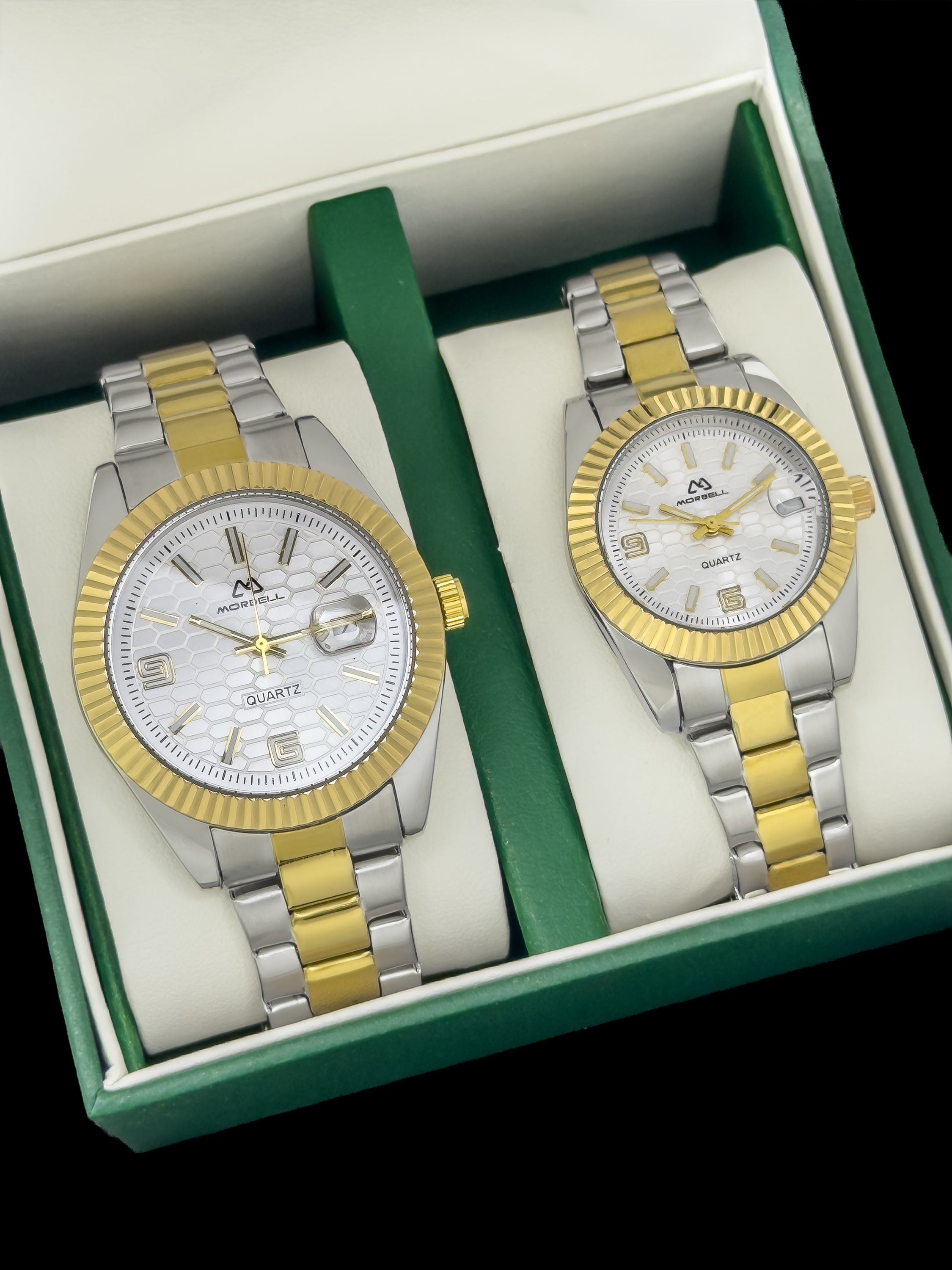 COMBO PAREJAS COUPLE'S ELEGANCE - Two-Tone Prestige | 24K Relojes