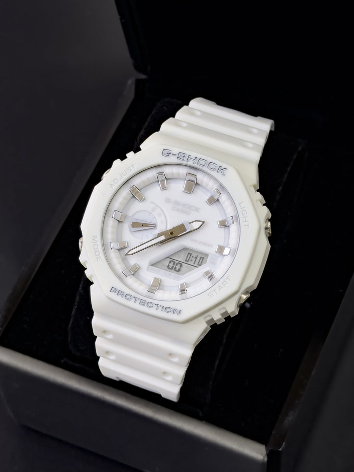 RELOJ G-SHOCK DOBLE HORA - BLANCO | 24K Relojes