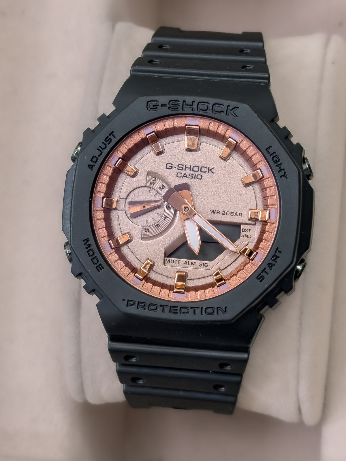 RELOJ G-SHOCK DOBLE HORA - NEGRO COBRE | 24K Relojes