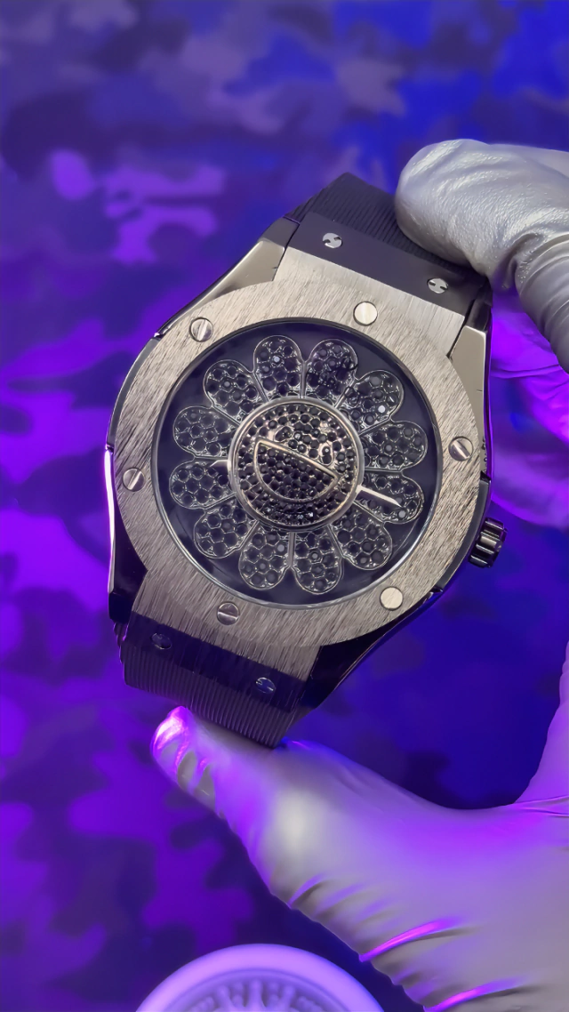 RELOJ HBOT FLOR GIRATORIA