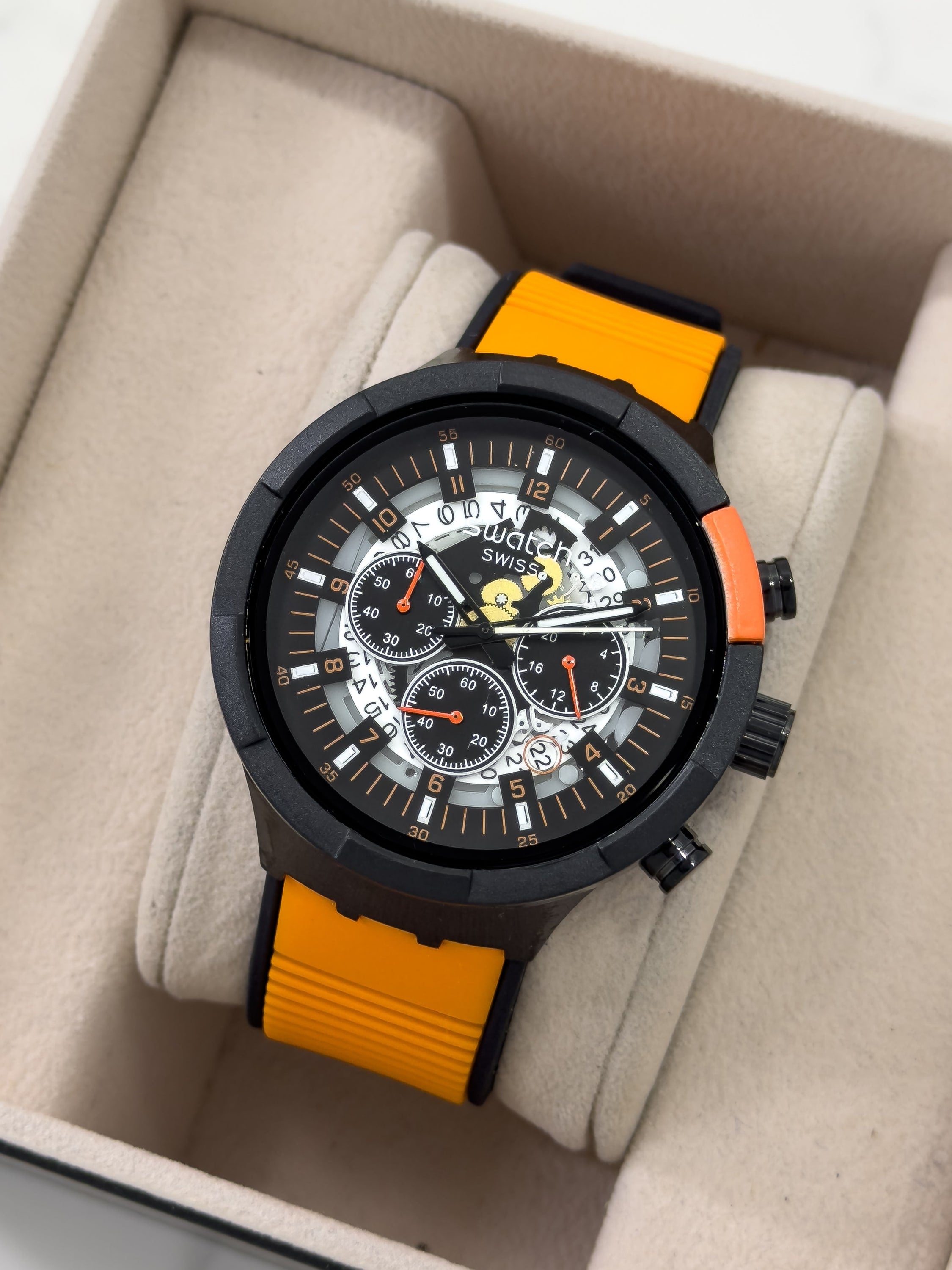 Reloj para Hombre Serie AeroTrack - NARANJA | 24K Relojes