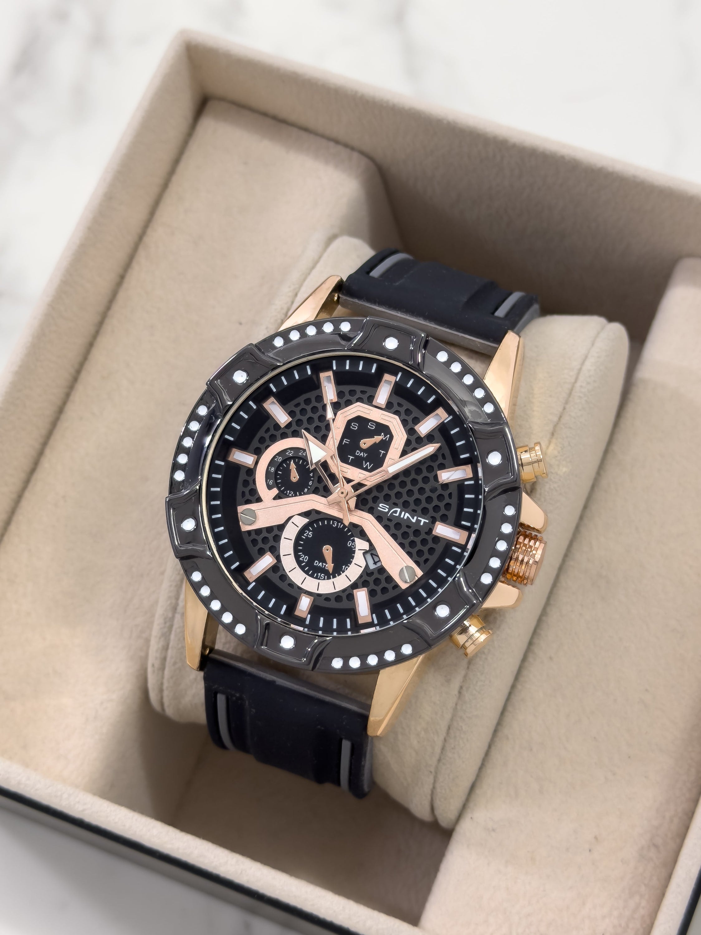 Reloj Saint AeroSport - ORO ROSA | 24K Relojes