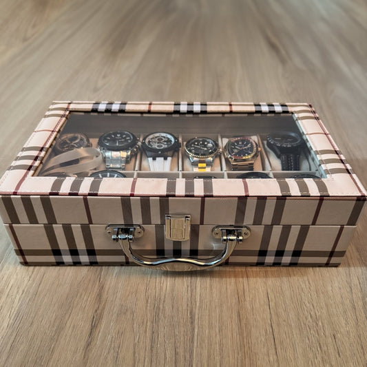 Caja Exhibidora de Relojes x 12 | Diseño Heritage - Relojes 24K