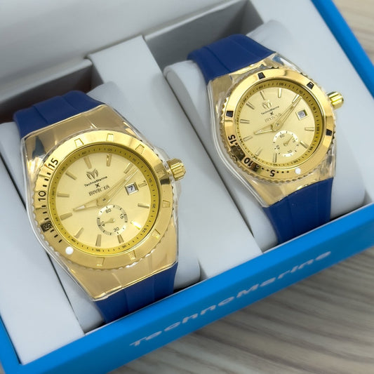 COMBO TCM PAREJAS DUO DORADO - Relojes 24K