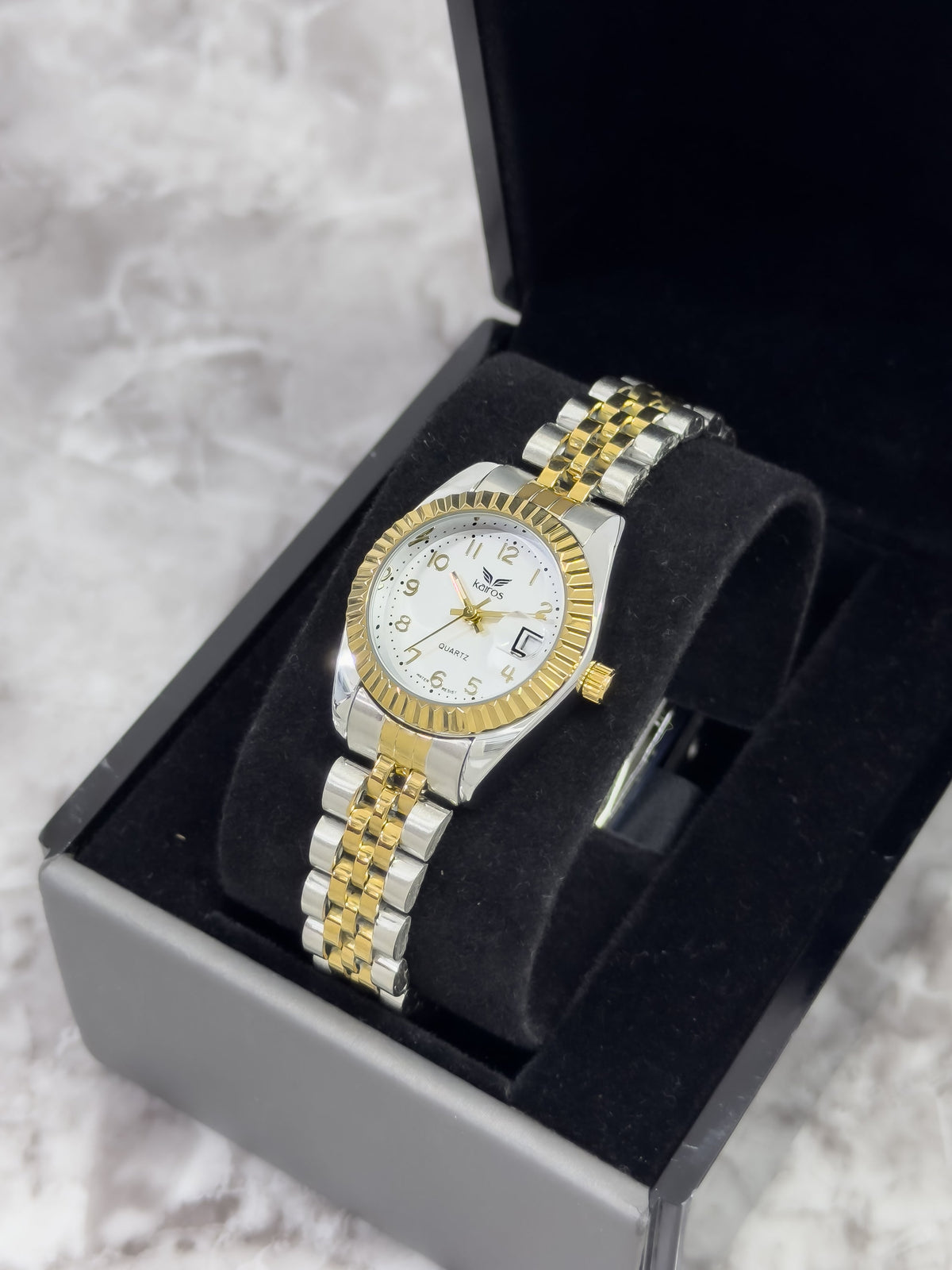 Relo para Damaj Kairos Prestige - Bicolor Nácar Clásico | 24K Relojes