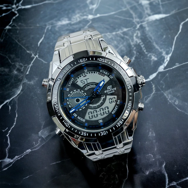 RELOJ EDIFICE METALICO DOBLE HORA
