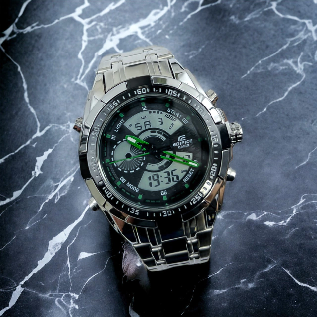 RELOJ EDIFICE METALICO DOBLE HORA