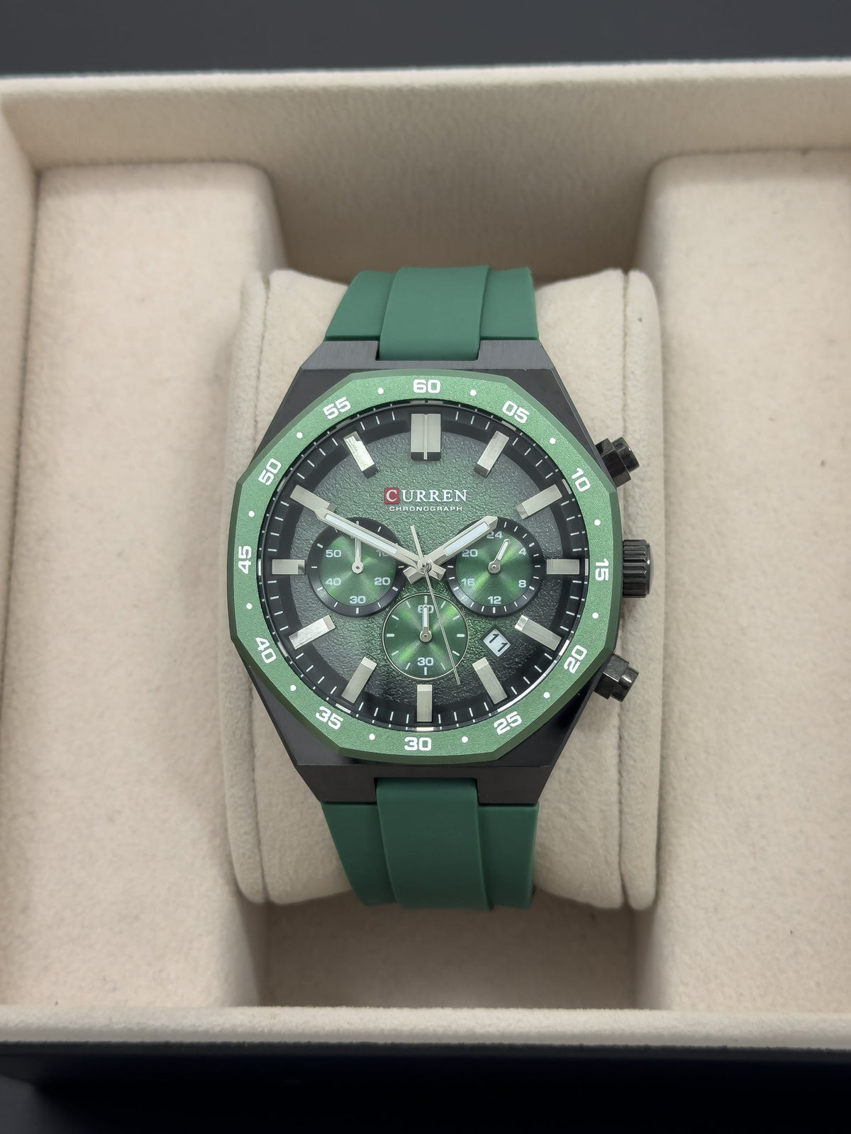 RELOJ CURREN OCTANE GT - Military Green | 24K Relojes