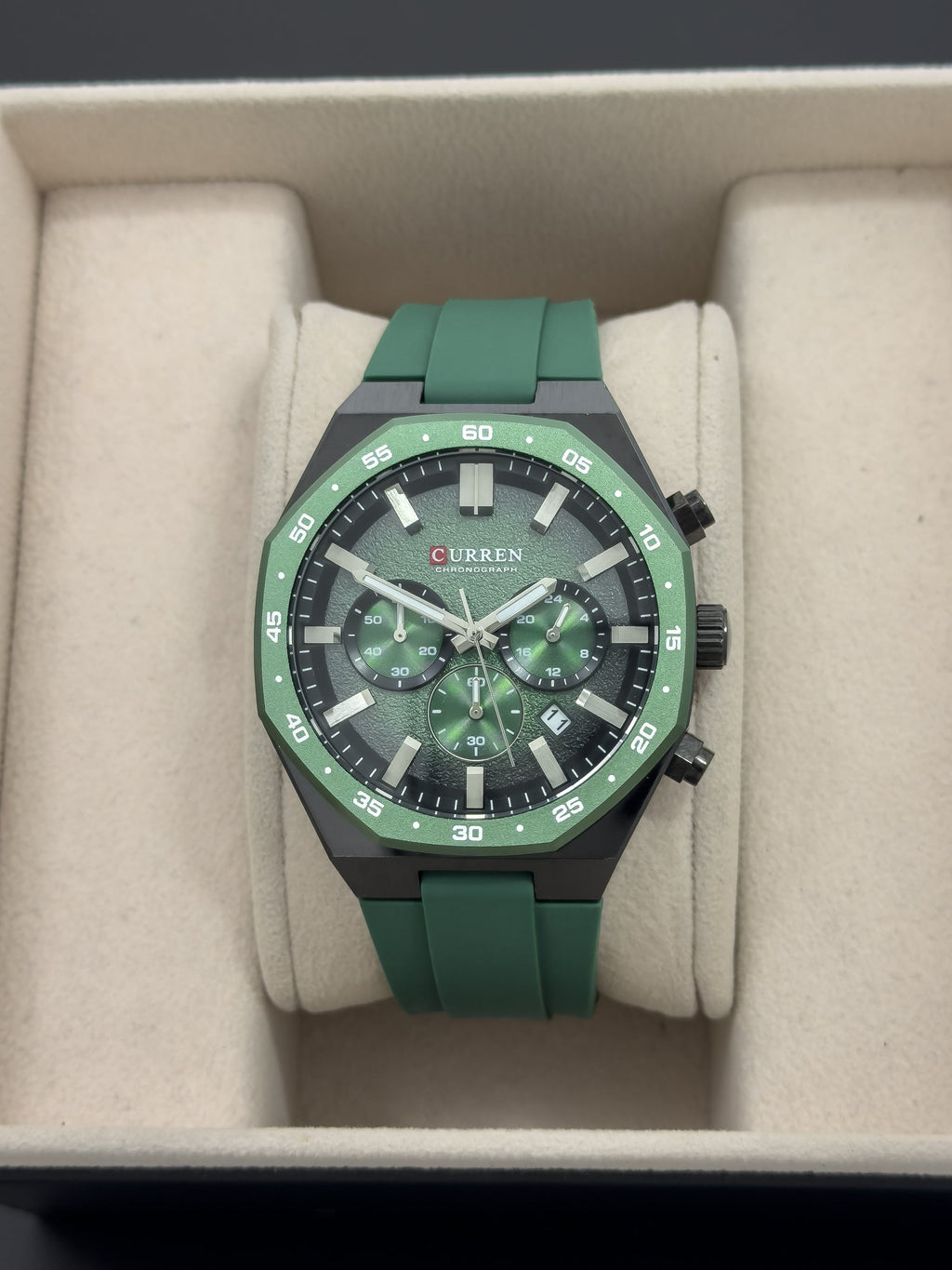 RELOJ CURREN OCTANE GT - Military Green | 24K Relojes
