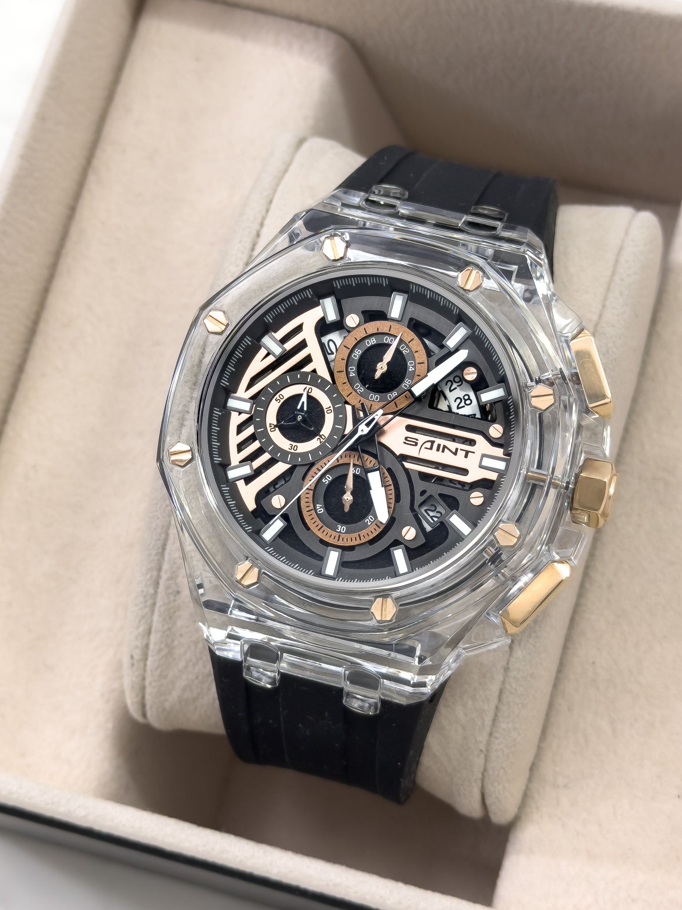 Reloj Saint Phantom X - Night Rose | 24K Relojes