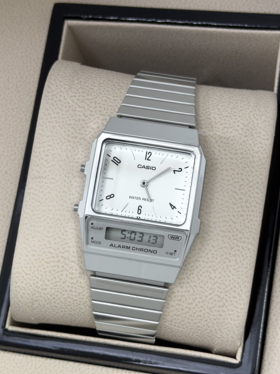 Reloj Casio Dual Retro Geométrico - Relojes 24K