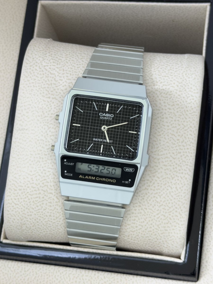 Reloj Casio Dual Retro Geométrico - Relojes 24K