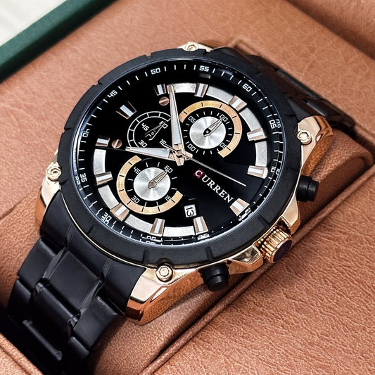 RELOJ CURREN FUNCIONAL METALICO - Relojes 24K