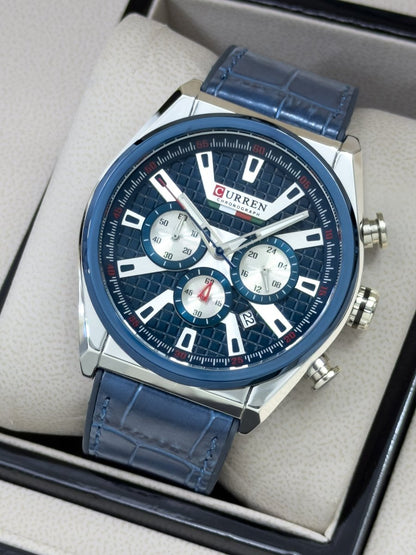 Reloj Curren Royal Navy Cronógrafo en Cuero - Relojes 24K