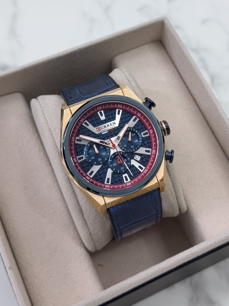 Reloj Curren Royal Navy Cronógrafo en Cuero - Relojes 24K