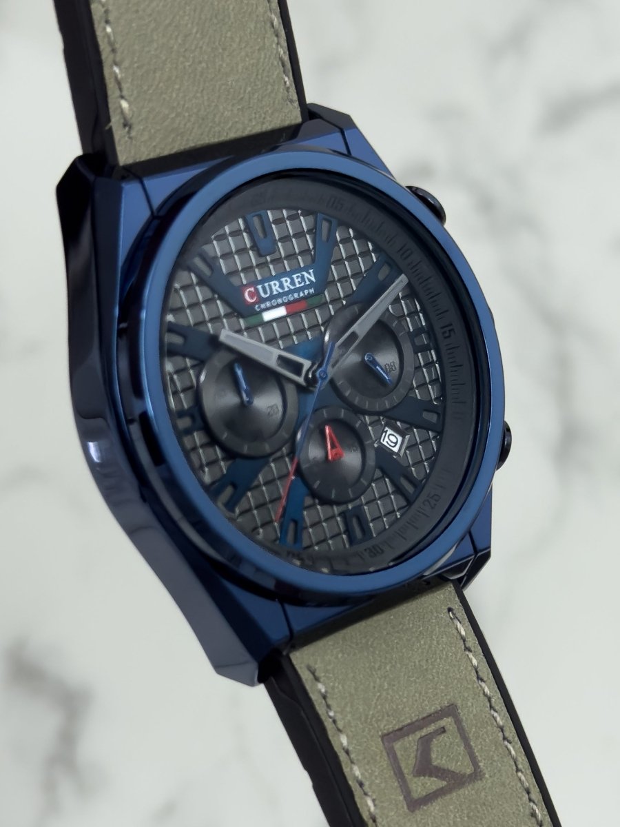 Reloj Curren Royal Navy Cronógrafo en Cuero - Relojes 24K