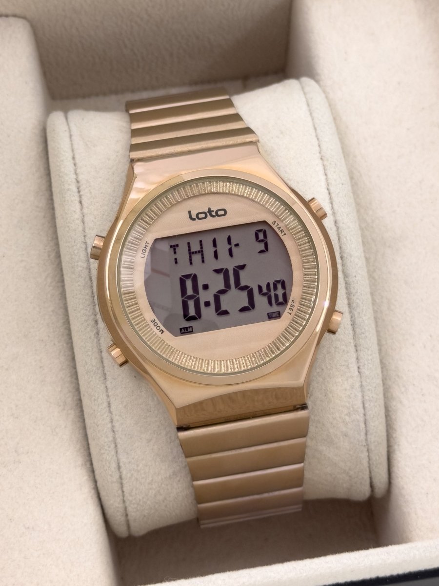 Reloj Digital Loto Dorado Urban - Relojes 24K