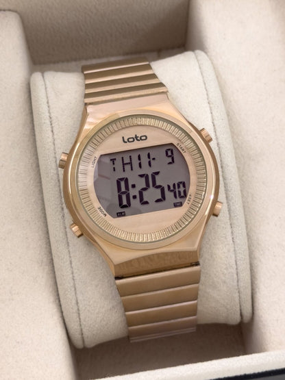 Reloj Digital Loto Dorado Urban - Relojes 24K