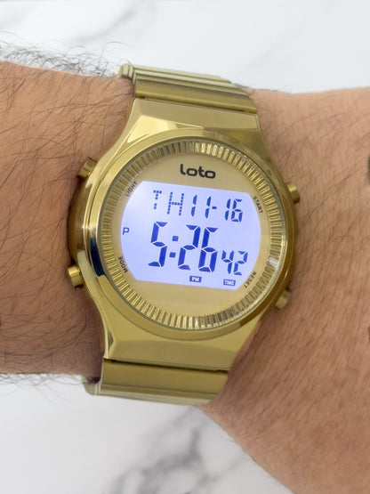 Reloj Digital Loto Dorado Urban - Relojes 24K