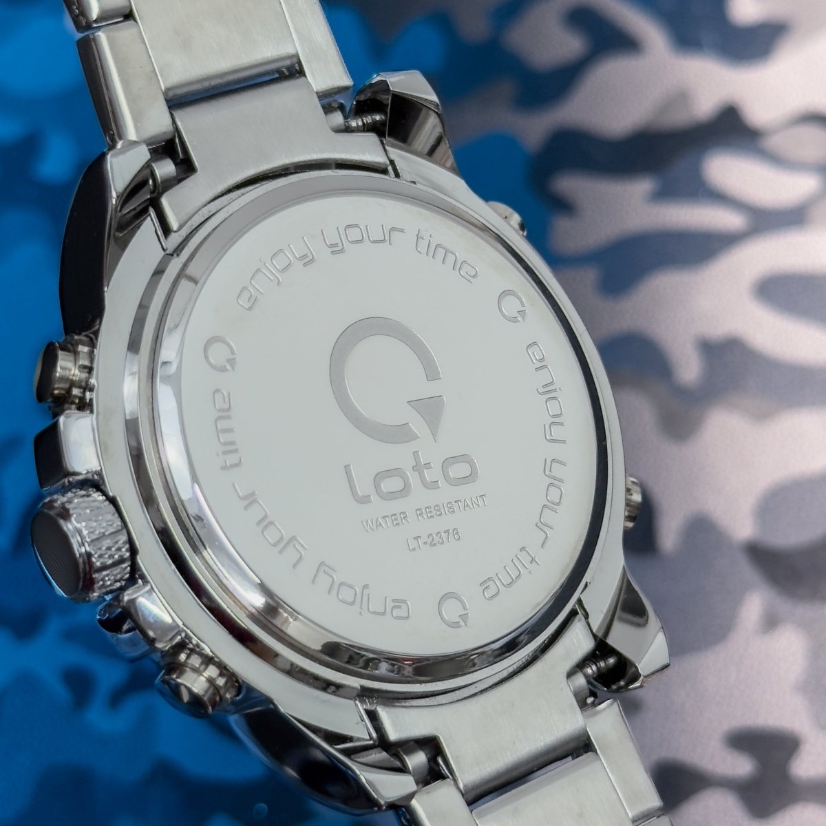 RELOJ DOBLE MAQUINA LOTO IRON X - Relojes 24K