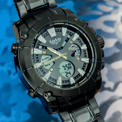 RELOJ DOBLE MAQUINA LOTO IRON X - Relojes 24K