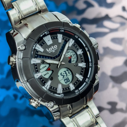 RELOJ DOBLE MAQUINA LOTO IRON X - Relojes 24K