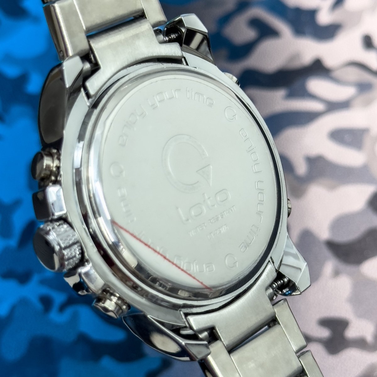 RELOJ DOBLE MAQUINA LOTO IRON X - Relojes 24K