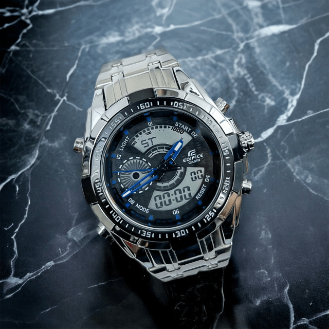 RELOJ EDIFICE METALICO DOBLE HORA - Relojes 24K