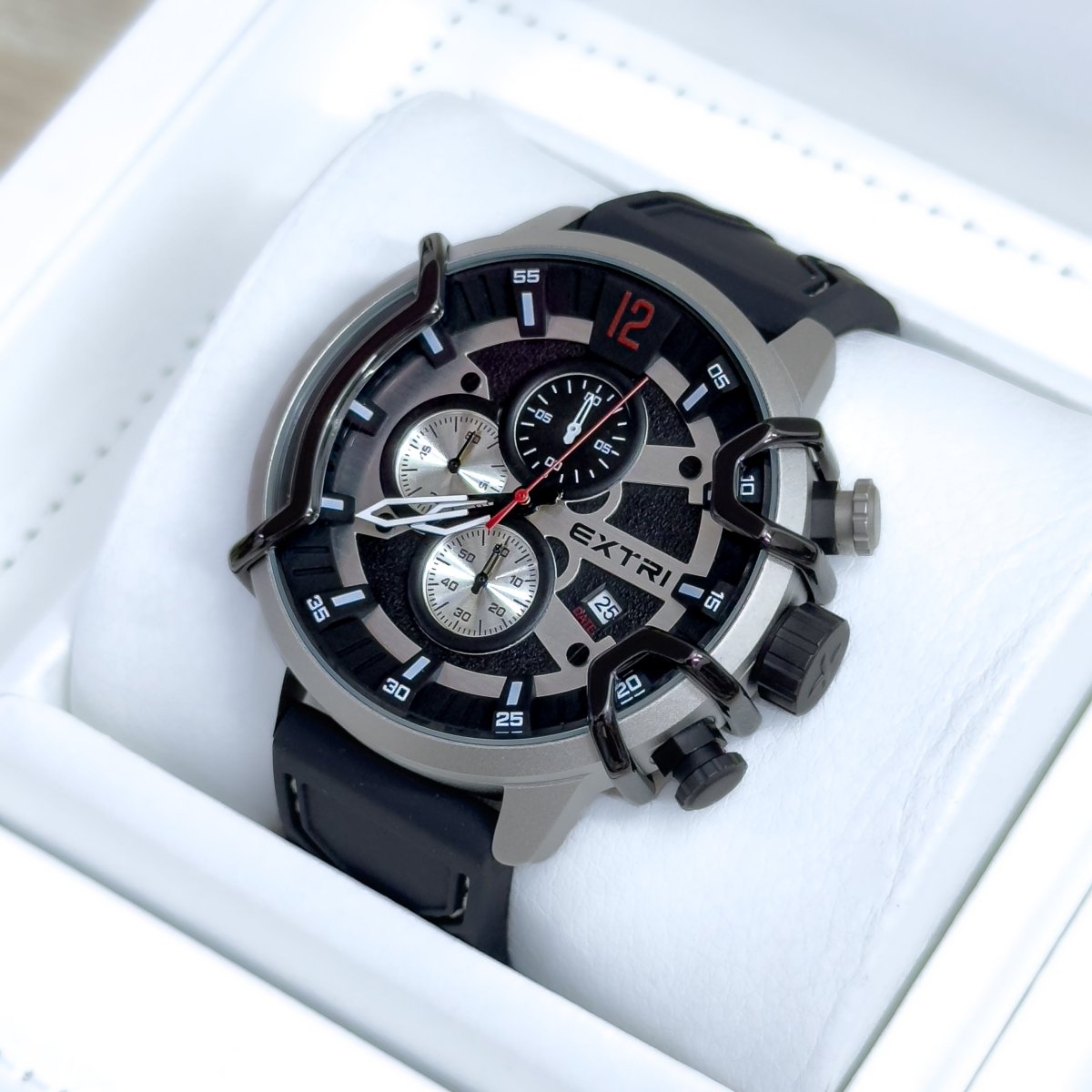 RELOJ EXTRI FUNCIONAL SILICONA - Relojes 24K