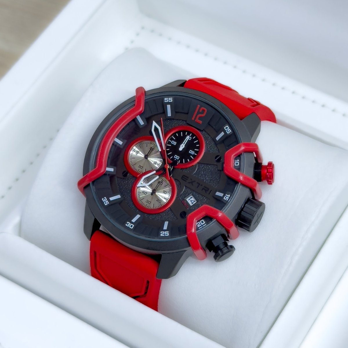 RELOJ EXTRI FUNCIONAL SILICONA - Relojes 24K