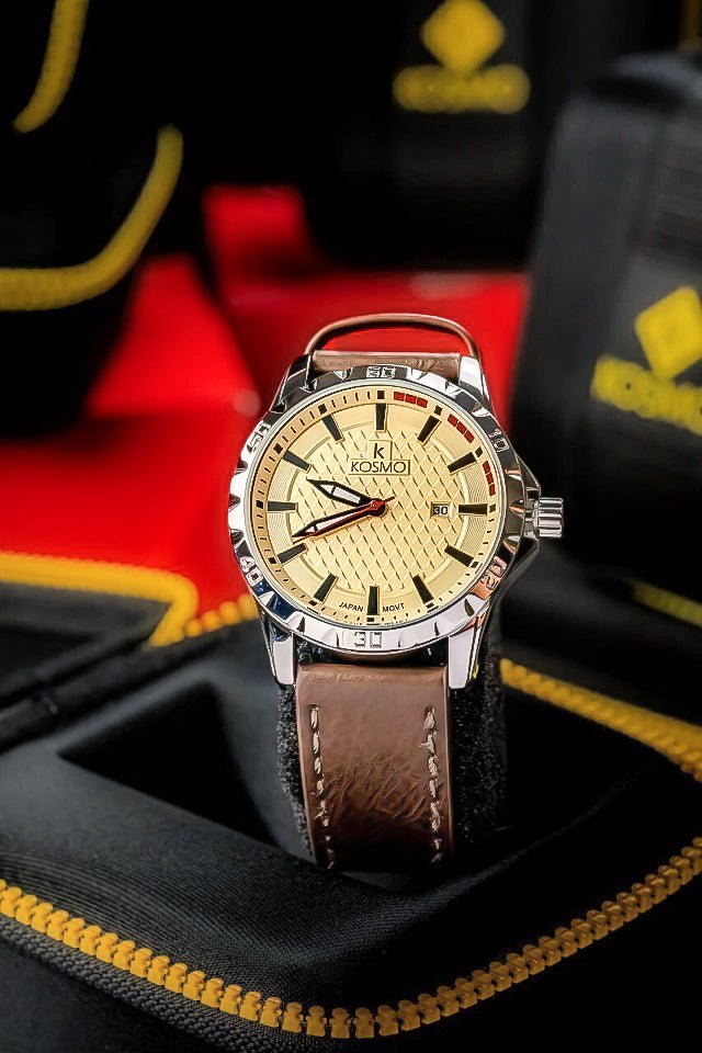 RELOJ KOSMO EN CUERO PARA HOMBRE - Relojes 24K