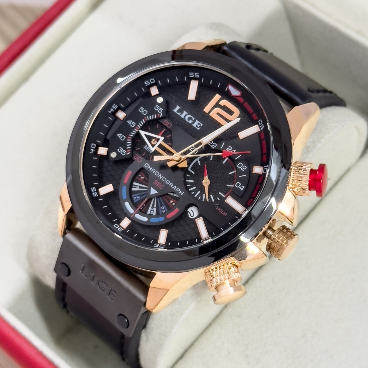 RELOJ LIGE FUNCIONAL CUERO - Relojes 24K