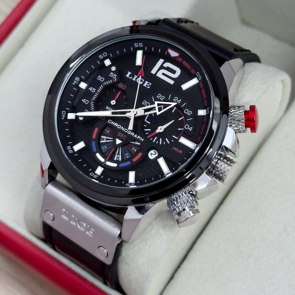 RELOJ LIGE FUNCIONAL CUERO - Relojes 24K