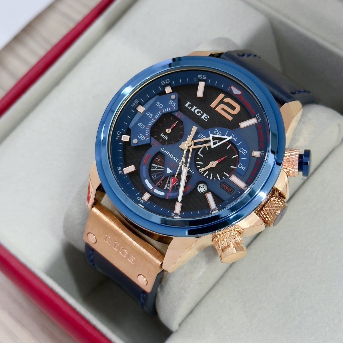 RELOJ LIGE FUNCIONAL CUERO - Relojes 24K