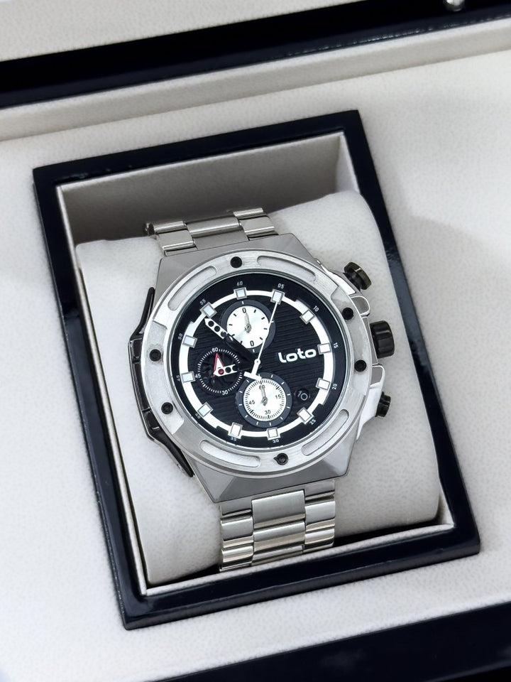 Reloj Loto Cronógrafo Metálico - Relojes 24K