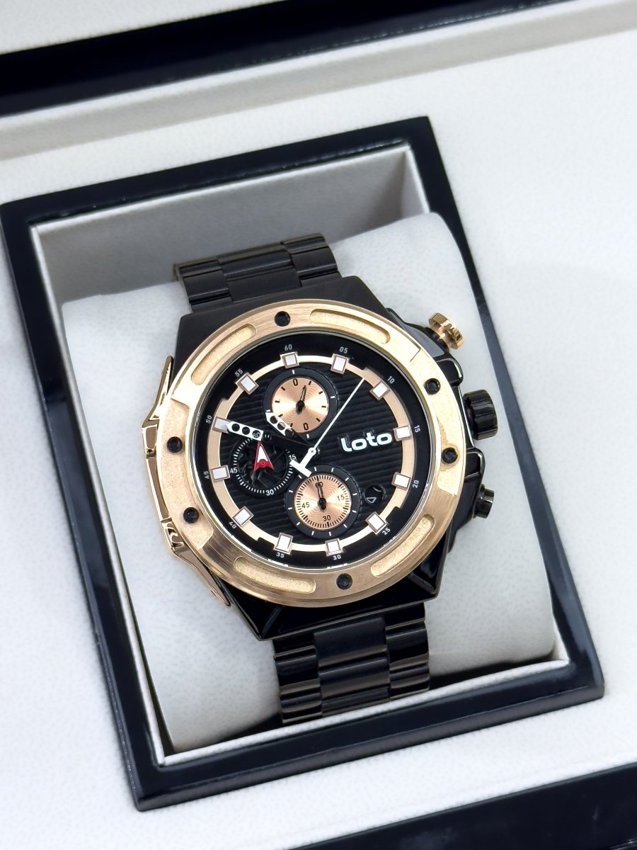 Reloj Loto Cronógrafo Metálico - Relojes 24K