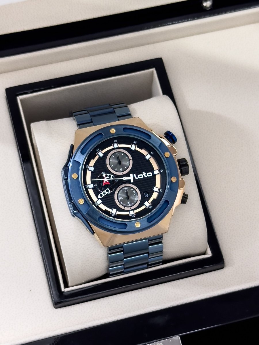 Reloj Loto Cronógrafo Metálico - Relojes 24K