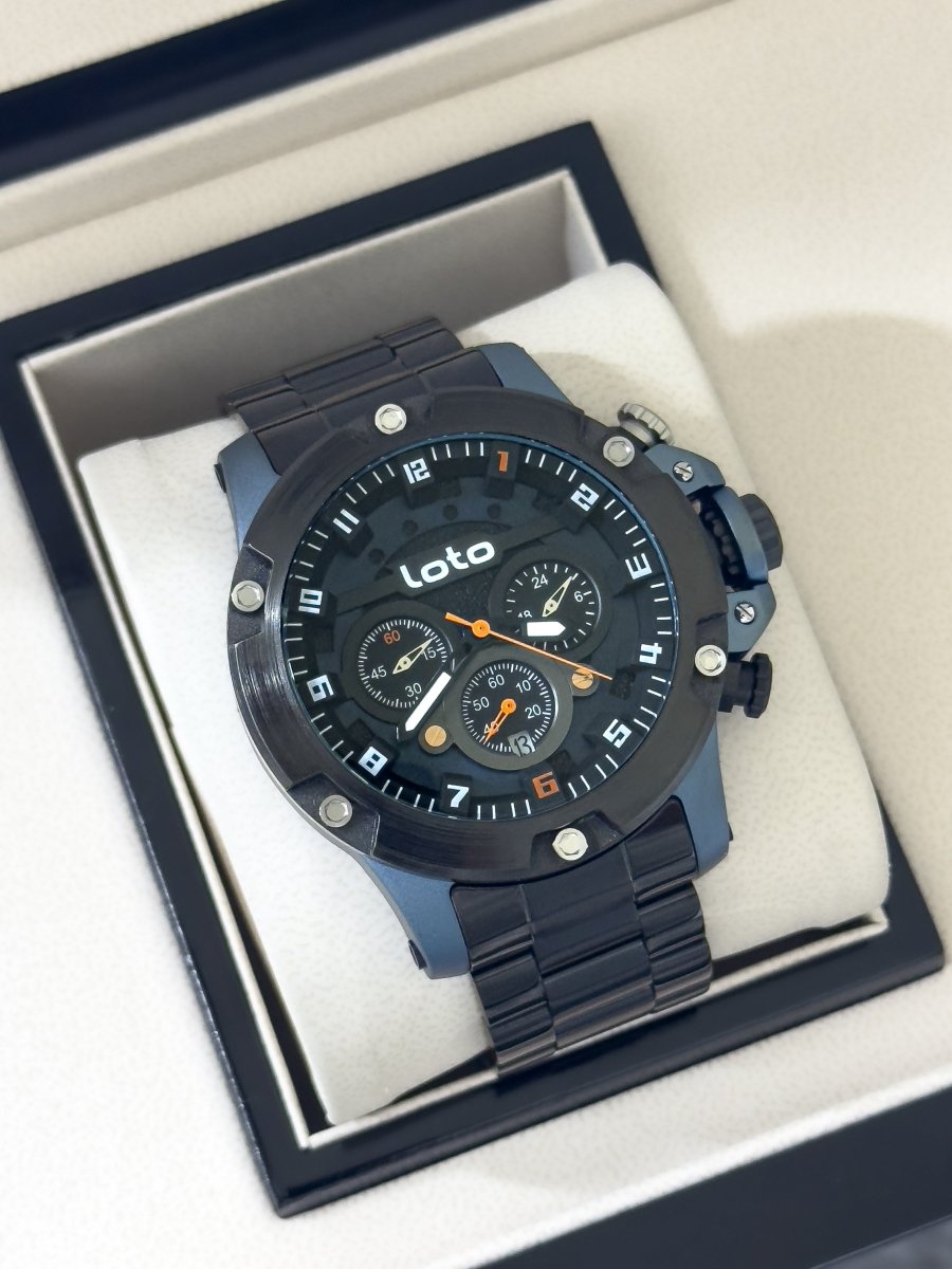 Reloj Loto Cronógrafo Metálico XL | Funcional - Relojes 24K