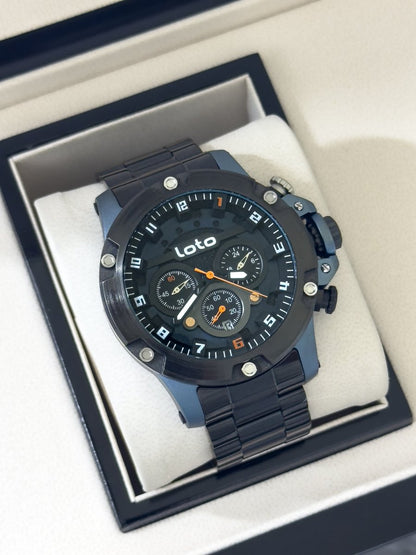 Reloj Loto Cronógrafo Metálico XL | Funcional - Relojes 24K