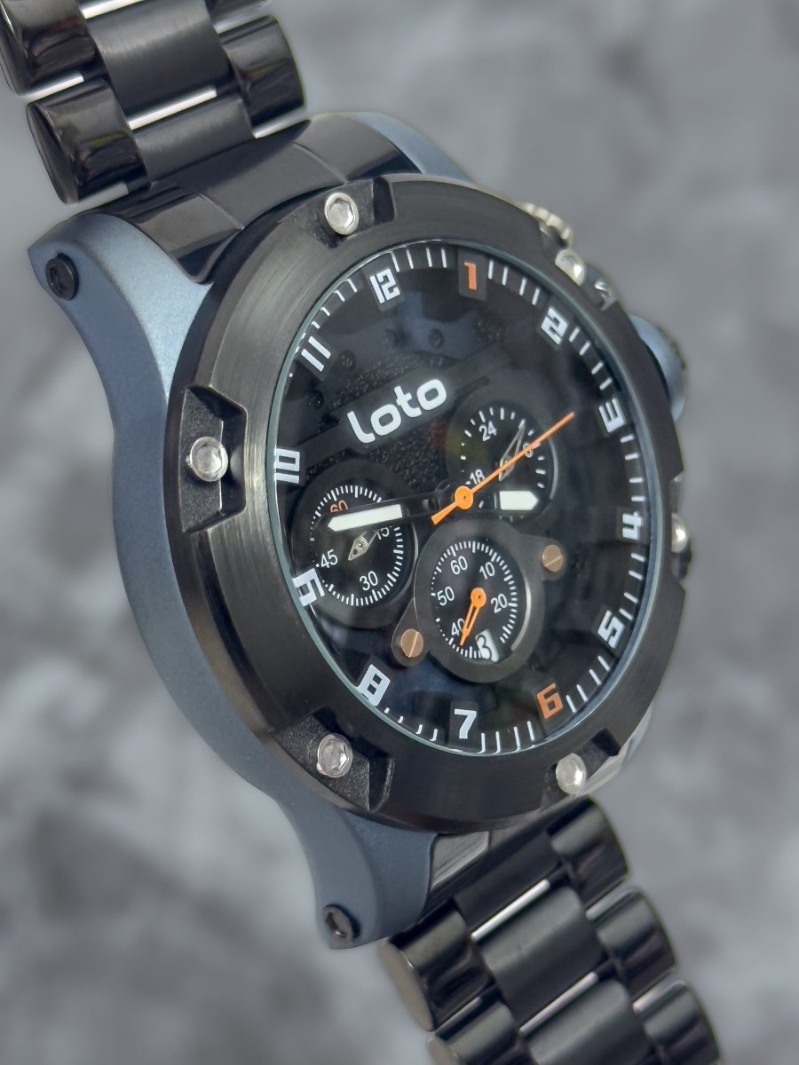 Reloj Loto Cronógrafo Metálico XL | Funcional - Relojes 24K