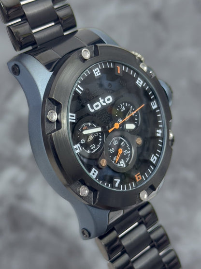 Reloj Loto Cronógrafo Metálico XL | Funcional - Relojes 24K