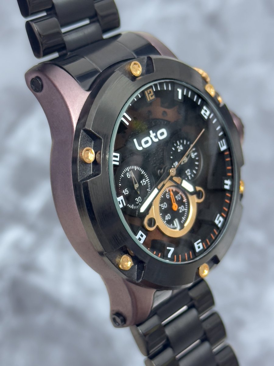 Reloj Loto Cronógrafo Metálico XL | Funcional - Relojes 24K