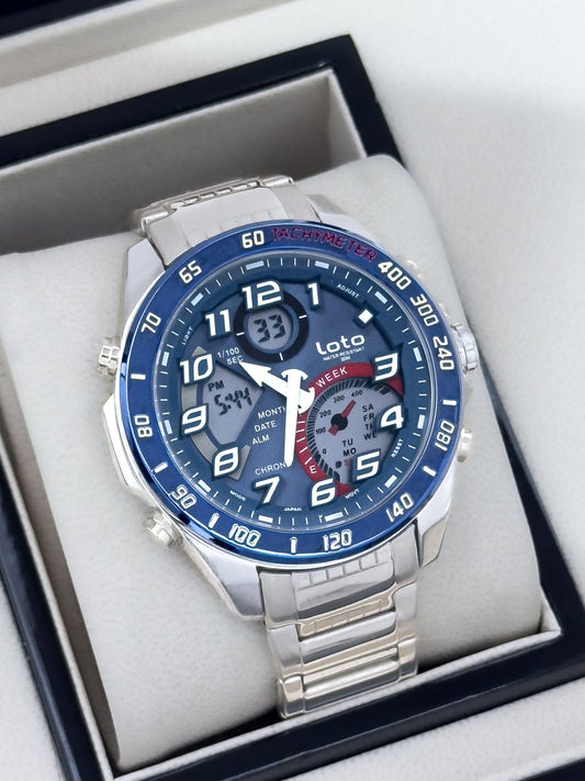 RELOJ LOTO DOBLE HORA METALICO - Relojes 24K