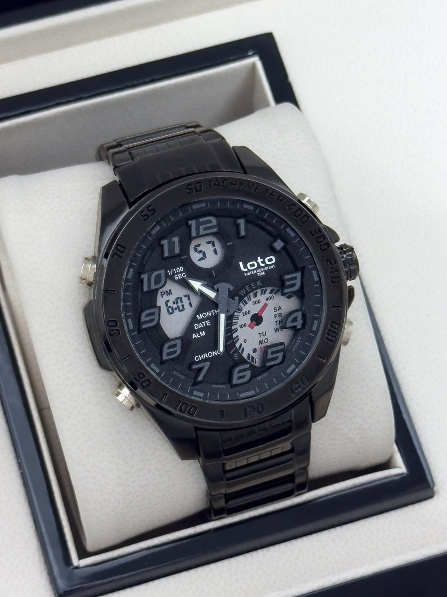 RELOJ LOTO DOBLE HORA METALICO - Relojes 24K