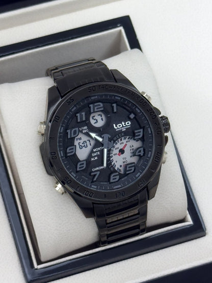 RELOJ LOTO DOBLE HORA METALICO - Relojes 24K