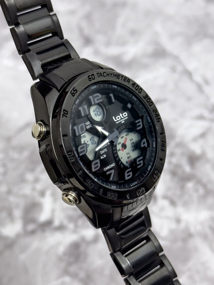 RELOJ LOTO DOBLE HORA METALICO - Relojes 24K