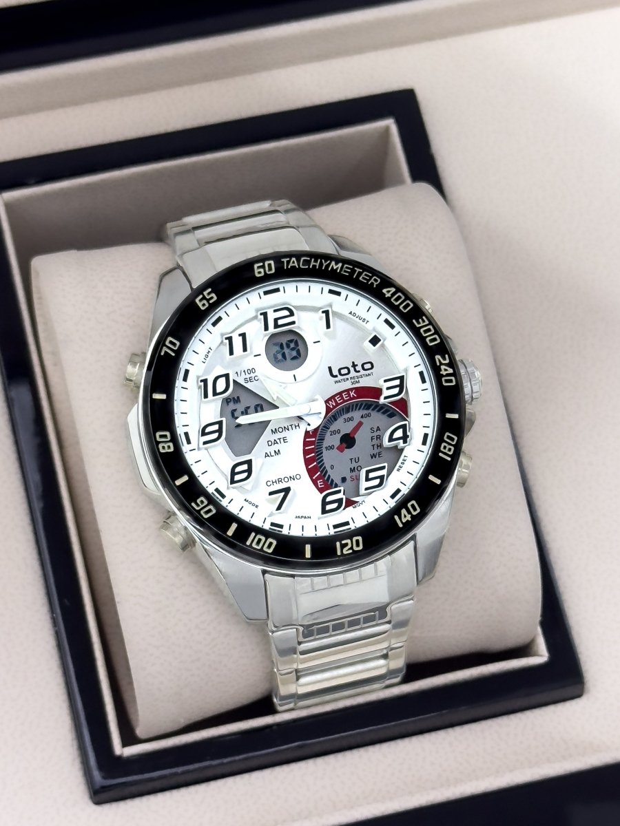 RELOJ LOTO DOBLE HORA METALICO - Relojes 24K